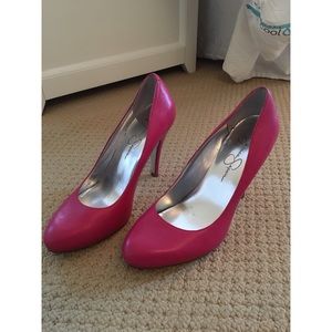 Jessica Simpson pink heels